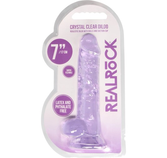 RealRock - Realistyczne dildo z jądrami 18 cm